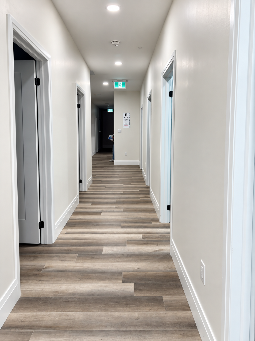 Clean hallway corridor at Your Family Medical Clinic
